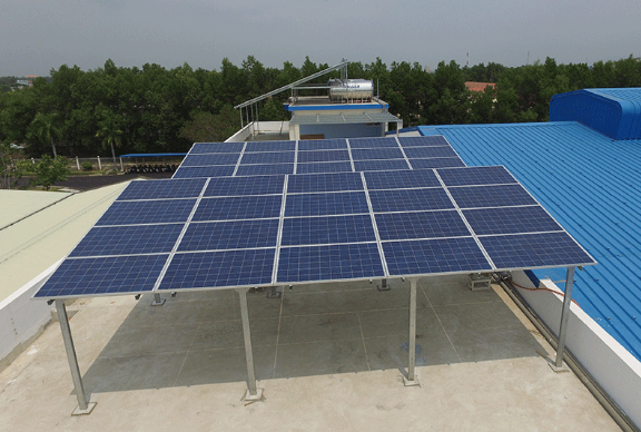 Lắp đặt bộ hòa lưới điện mặt trời