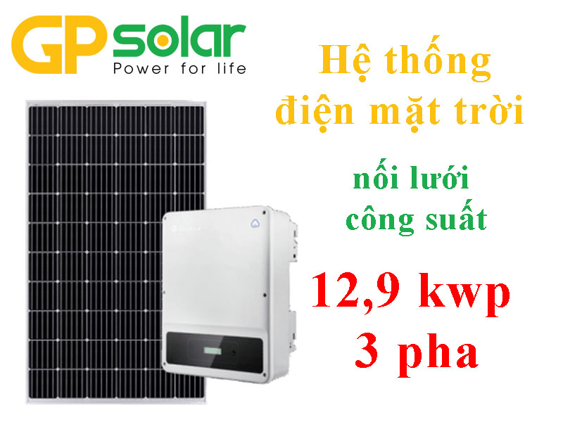 Hệ thống điện mặt trời 12.9 kwp 3 pha