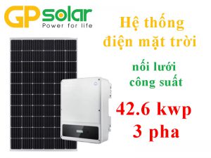 Hệ thống điện mặt trời nối lưới công suất 42.6 kwp 3 pha