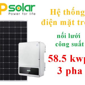 Hệ thống điện mặt trời nối lưới công suất 58.5 kwp 3 pha