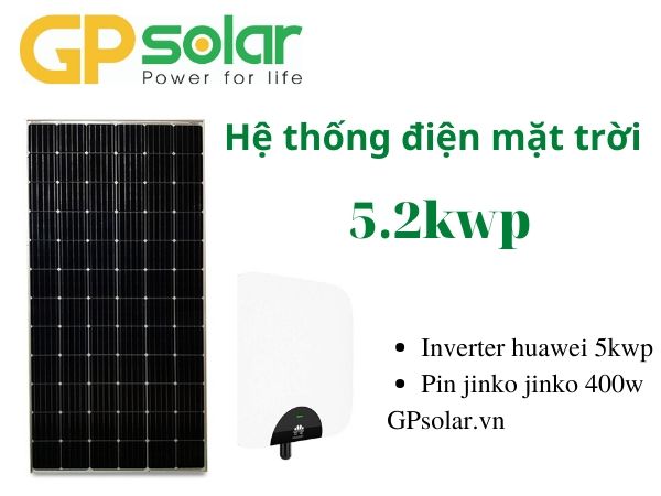 Hệ thống điện năng lượng mặt trời 5.2kwp