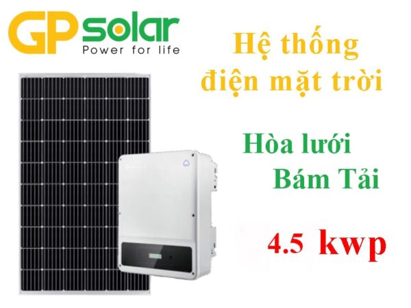 Hệ thống điện mặt trời hòa lưới bám tải 4.5kWp
